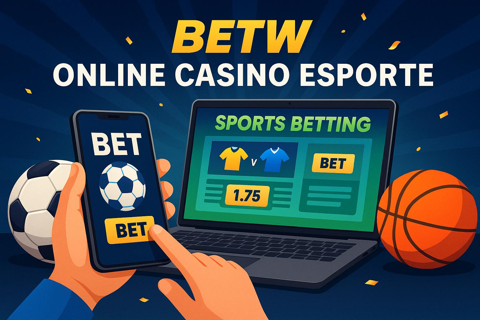 Apostas esportivas no cassino online BETW